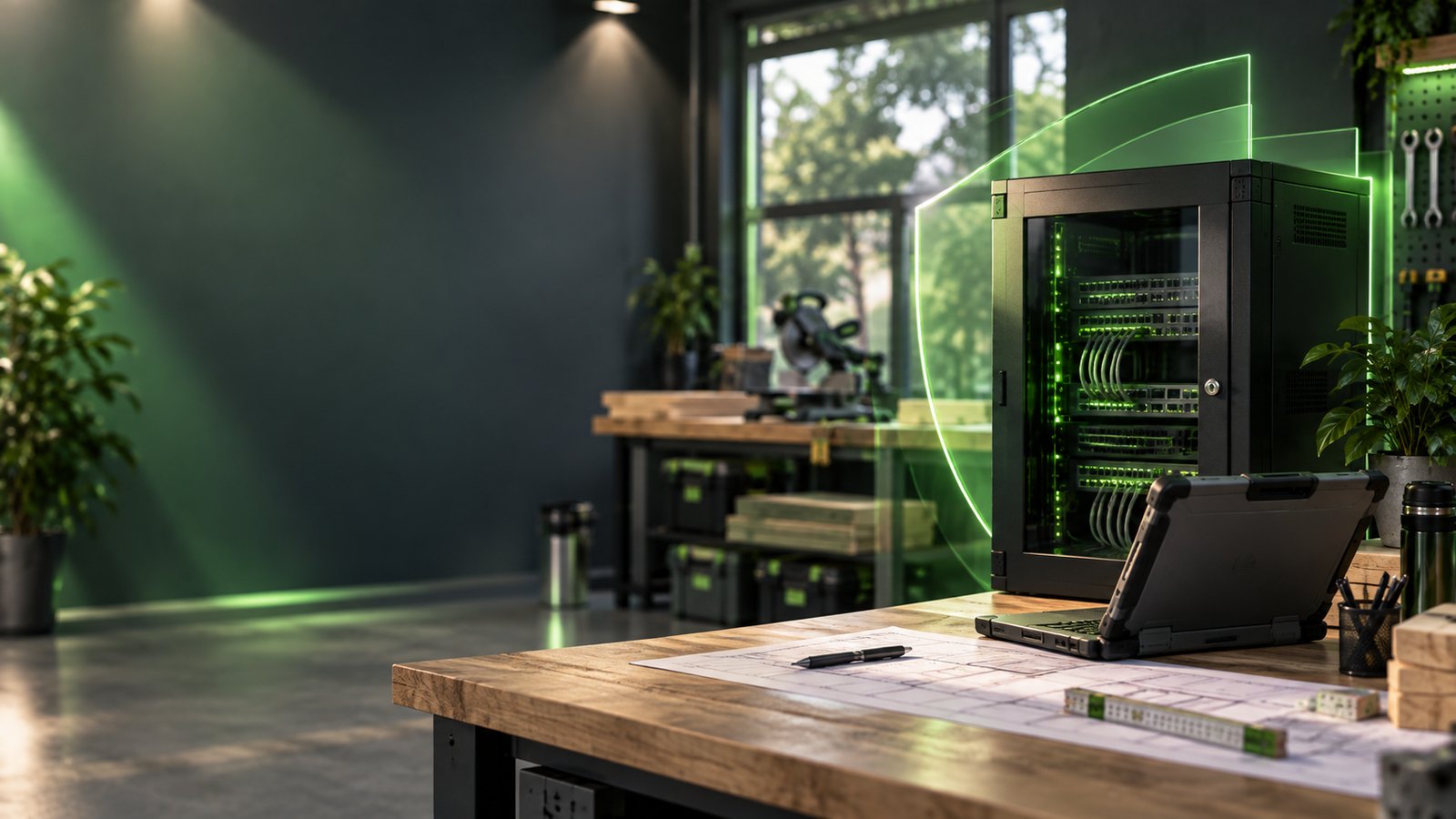 Cybersicherheit im modernen Handwerksbüro